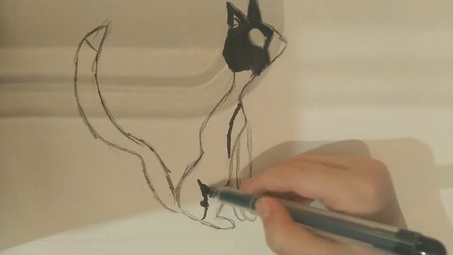 Как рисовать кошку и собаку смотреть онлайн