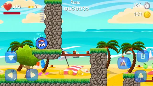 СИНИЙ ШАРИК!2 ЧАСТЬ! ШАРИК НА ПЛЯЖЕ!ИГРА КАК МУЛЬТФИЛЬМ!СУПЕР CИНИЙ ШАРИК! RED BALL!КРАСНЫЙ ШАРИК #