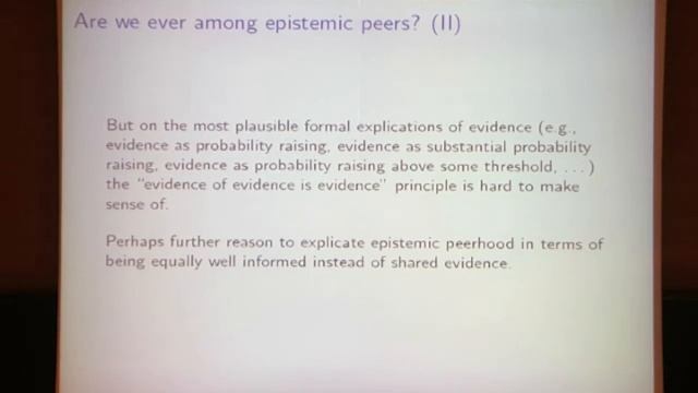 Igor Douven - How to Respond to Peer Disagreement? смотреть онлайн