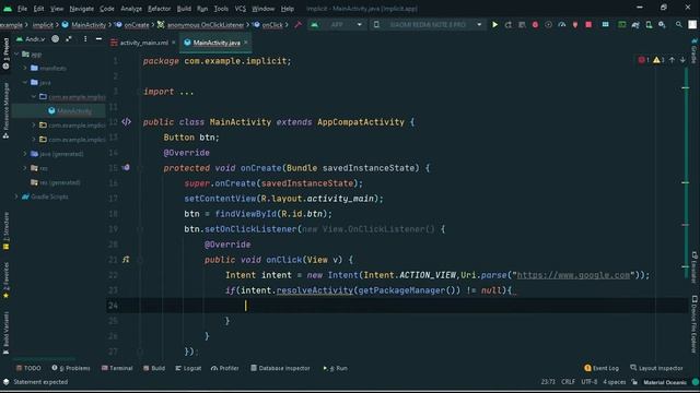 Implicit Intent with Example | Android Development tutorial in Hindi #22 смотреть онлайн