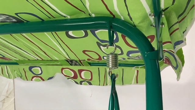 Детские садовые качели 2-х местные (BC-602) зеленые смотреть онлайн