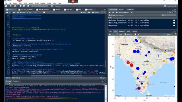 How to Create Amazing Maps of India with ggmap, Google Maps and RStudio смотреть онлайн
