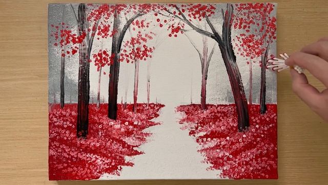 How To Paint Walking In The Rain / Acrylic Painting Technique