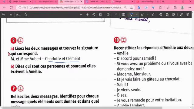 Study French With Me - A1 - Session 16 (Alter Ego + A1,  Dossier 4)