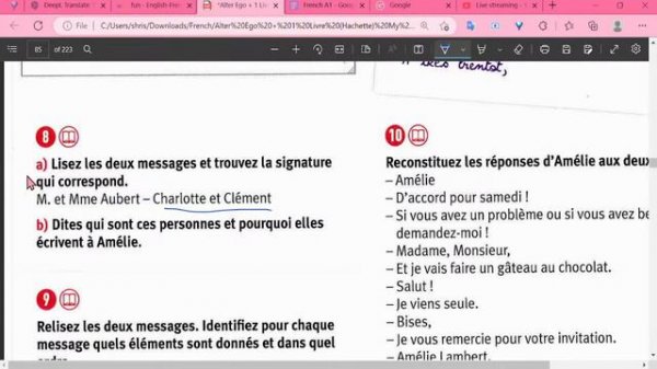 Study French with Me - A1 - Session 16 (Alter Ego + A1,  Dossier 4)