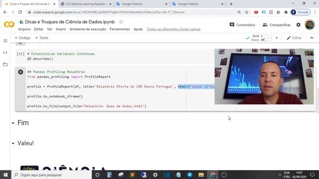 COMO CRIAR RELATÓRIOS AUTOMATIZADOS COM PANDAS PROFILING смотреть онлайн