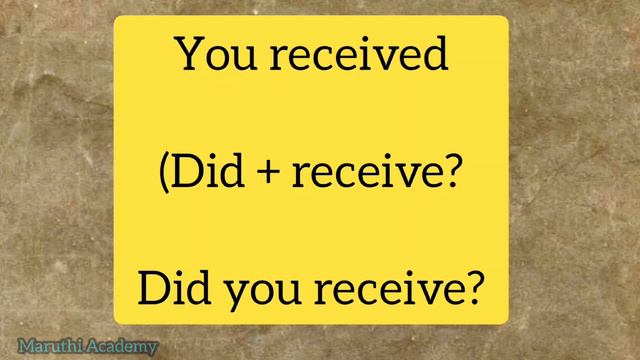 LESSON - 46: To Interrogative Sentence (Simple Past Tense) смотреть онлайн