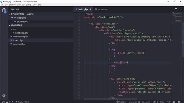 Login Form in PHP With Session And MySQL смотреть онлайн