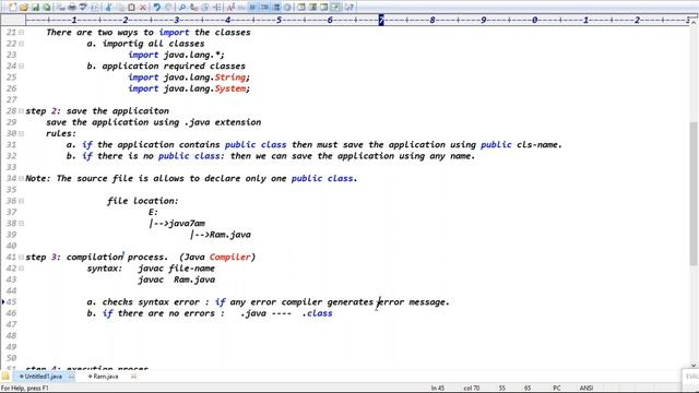 CORE JAVA tutorials || Demo - 5 || by Mr. Ram On 27-01-2021 @7AM смотреть онлайн