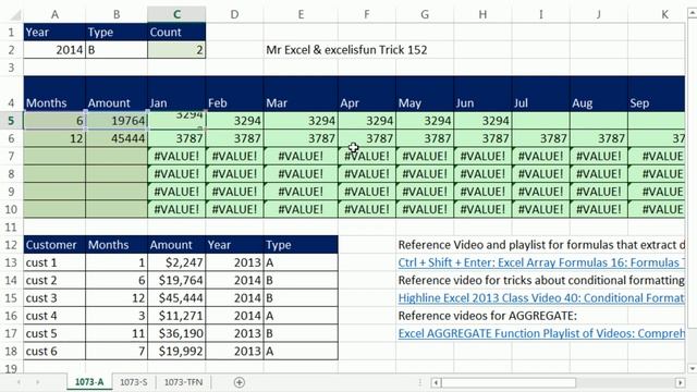 Excel Magic Trick 1073: Excel Tables & Dynamic Data Extraction Array Formulas, AGGREGATE or SMALL смотреть онлайн