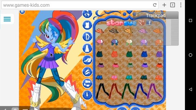 Rainbow Rocks Rainbow Dash Dress Up Games