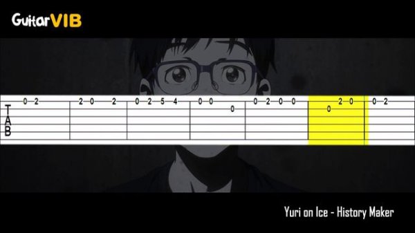 Yuri on Ice - History Maker (Opening 1)【Tab】|➤ GUITAR TUTORIAL
