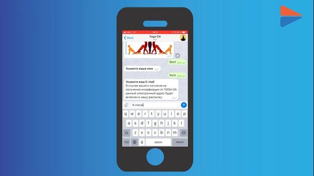 Пример чат-бота в Telegram. Форма сбора контактов. смотреть онлайн