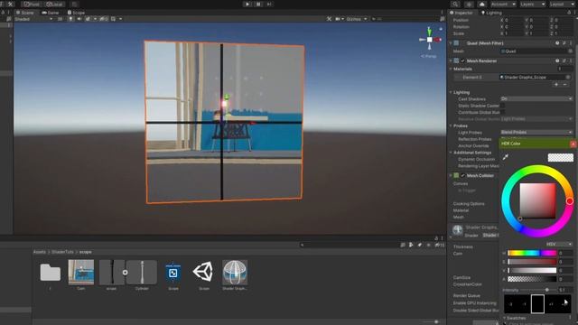 How to make Scope shader | Shader Graph | Tutorial | VR | Unity смотреть онлайн