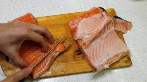 Сёмга слабосолёная. Универсальный рецепт.