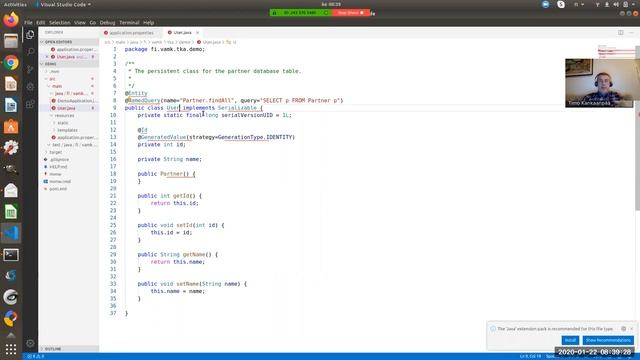 Java Spring Boot, create a table based on entity class смотреть онлайн