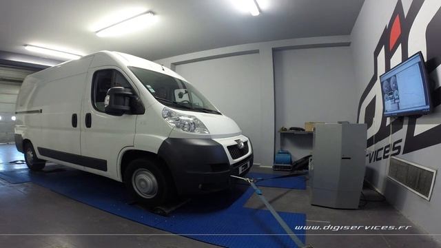 Peugeot Boxer 2.2 hdi 130cv Reprogrammation Moteur @ 175cv Digiservices Paris 77 Dyno смотреть онлайн