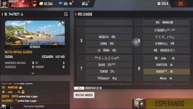 NOCHE DE FREE FIRE | R15 LEAGUE | 16 VS 16 990 VS GZ | SALAS CON SUSCRIPTORES смотреть онлайн