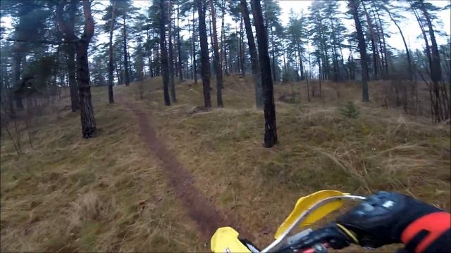 Зимой на Эндуро #1. Bucefal (Suzuki RMZ) и Fredy (Yamaha YZ). смотреть онлайн