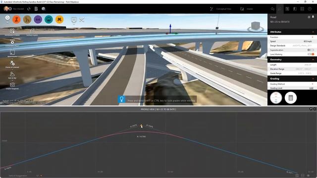 Infraworks 2019.3 | What's New: Profile Design смотреть онлайн