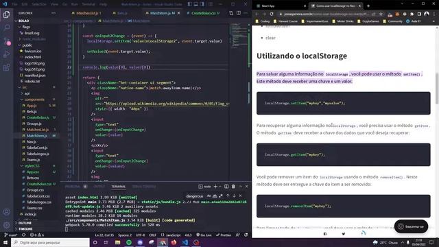 "Bolão" Web Project ReactJS & Node.js - #8 (LocalStorage with Array) смотреть онлайн