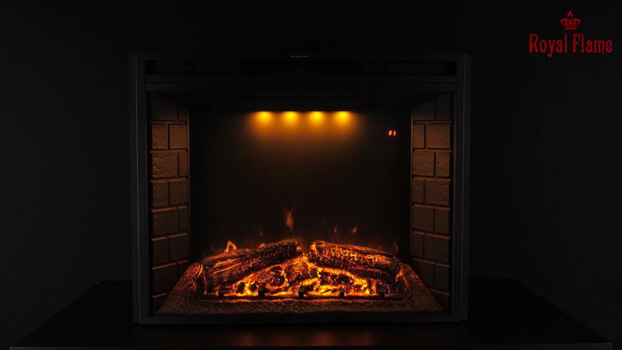 Электрический очаг Royal Flame Emerald: обзор пламени смотреть онлайн