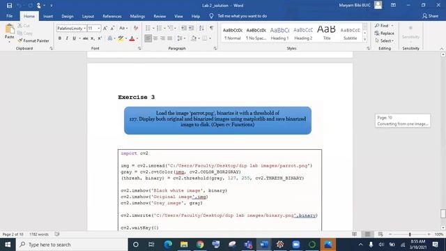 Reading and display Image using python | DIP Lab смотреть онлайн
