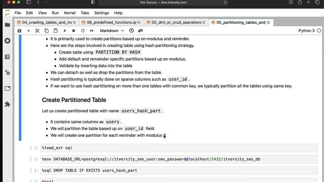 Database Essentials - Partitioning Tables and Indexes - Hash Partitioning смотреть онлайн