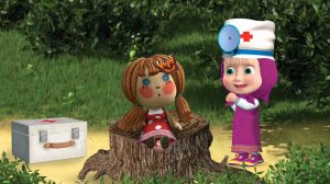 Маша моет и причесывает куклу Аню | Мультфильм для детей