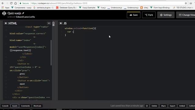 Quiz APP vuejs смотреть онлайн
