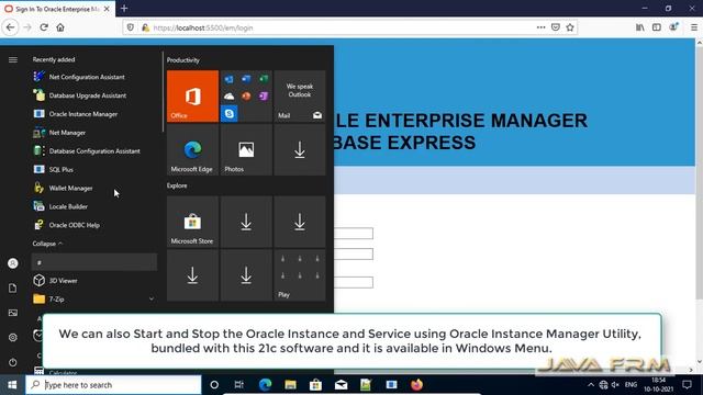 Oracle Database 21c Enterprise Edition Installation on Windows 10 and connect from SQL Developer 21 смотреть онлайн