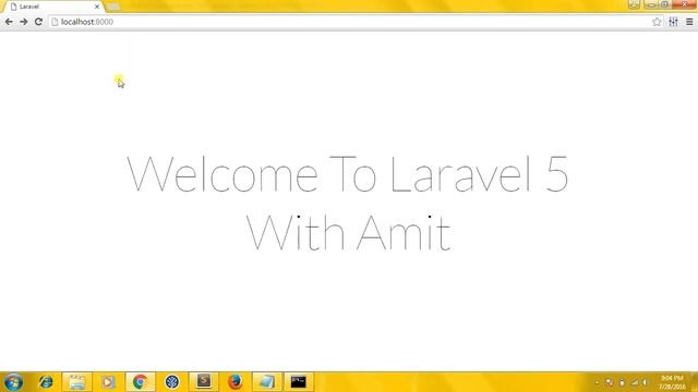 hello world laravel. larave tutorials for beginner смотреть онлайн