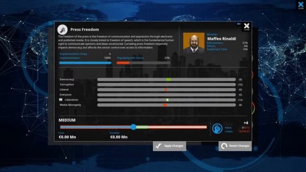 Democracy 4 Tutorial (Tips & Guide) - Italy Defeated! Gameplay & Strategy