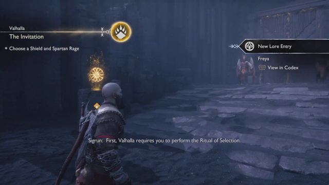 Freya catches Kratos in Valhalla God of War Ragnarok смотреть онлайн