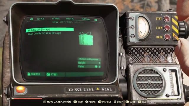 Fallout 76 Holiday Gifts Are Back Possible Glitch