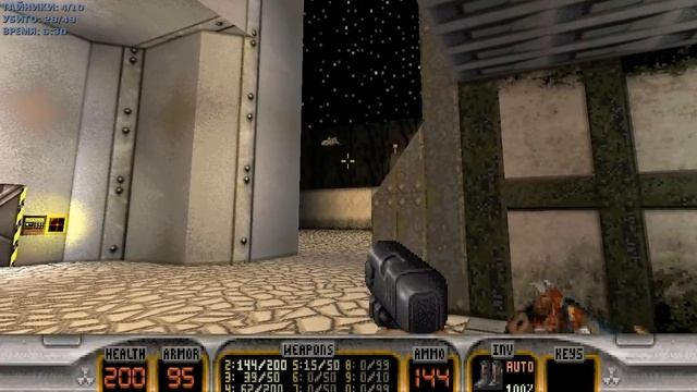 Duke Nukem 3D | E1-L3 | Разборка в Лос-Анджелесе - Камеры смертников | Прохождение 100 | Секреты смотреть онлайн