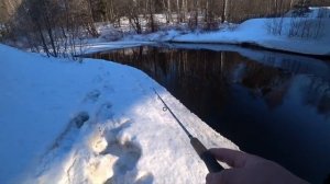Рыбалка по открытой воде. Чёрная речка. 1.03.22.