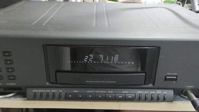 Philips Cd 930 Cd плеер машина супер, ремонт закончен, обзор работы смотреть онлайн