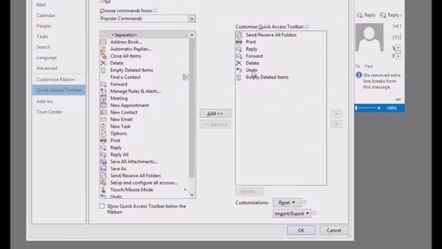 Changing toolbars and fonts in outlook2013 смотреть онлайн