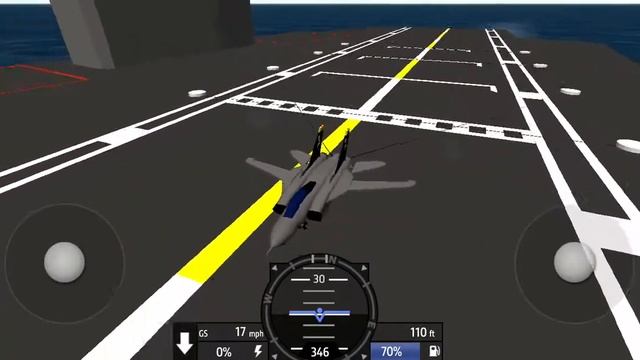 Истребитель F-14 Томкэт приземляется на авианосец в игре Simpleplanes 1.9! смотреть онлайн