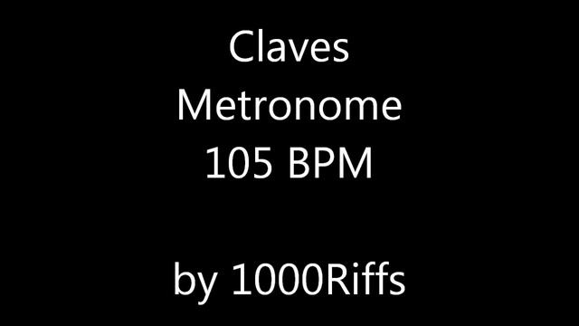 Claves Metronome 105 BPM - Beats Per Minute смотреть онлайн