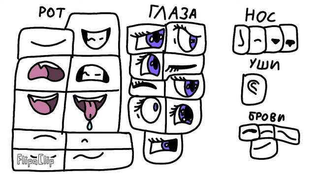 Как рисовать части тела которые находятся на лице. смотреть онлайн