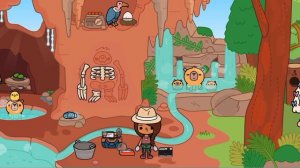 Где найти кости скелета в тока бока! Секретное животное 🦥