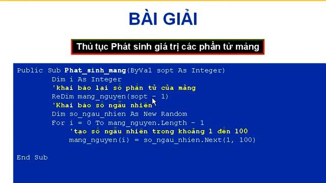 Nhập Môn Lập Trình ASP.NET_ Phát sinh 1 và xử lý mảng смотреть онлайн