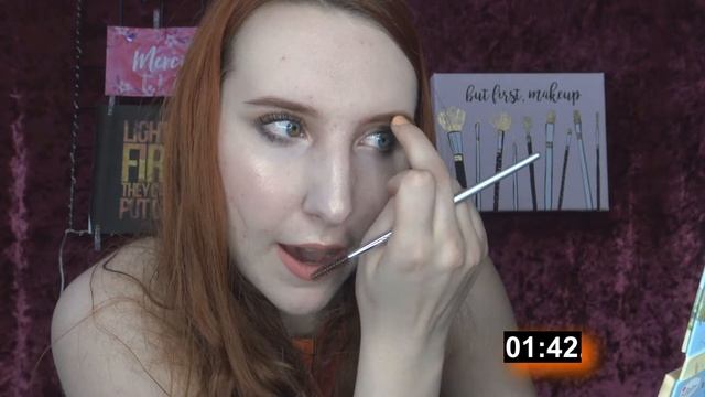 Easy Auburn Eyebrow Routine With Nyx Build Em Up Powder Brow Filler