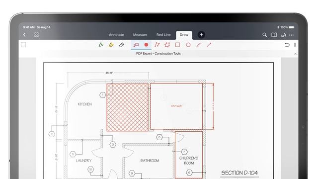 How to use construction tools in PDF Expert: scale, measurements, callouts смотреть онлайн