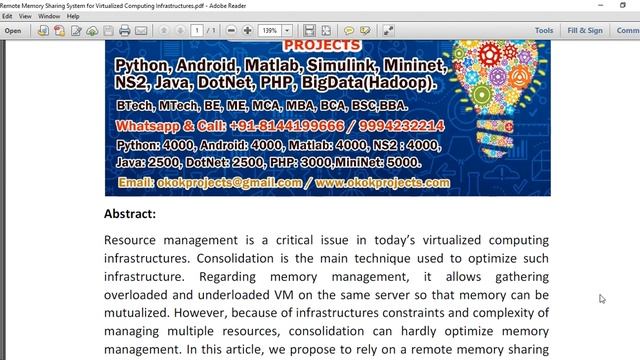 A Remote Memory Sharing System for Virtualized Computing Infrastructures смотреть онлайн