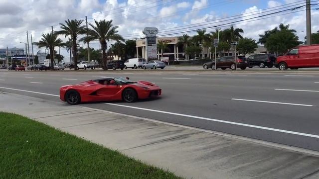 Ferrari LaFerrari acceleration sound in Palm Beach Florida смотреть онлайн