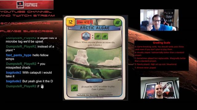 Cardboard From Mars Episode 11: Base Game Card Grades (Aquifer Pumping to Asteroid) смотреть онлайн