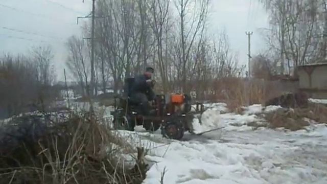 Испытания самодельного универсального отвала смотреть онлайн